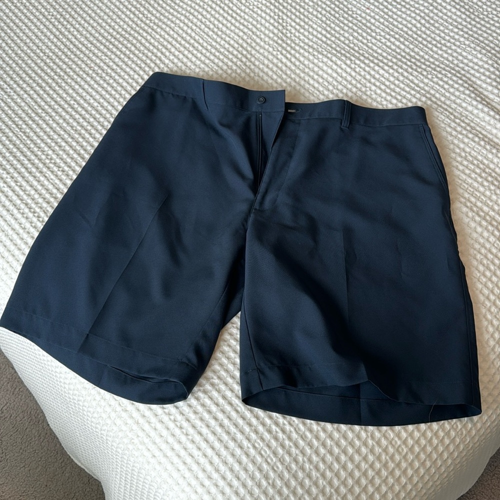 PGA Tour Navy Golf Shorts 10” Inseam